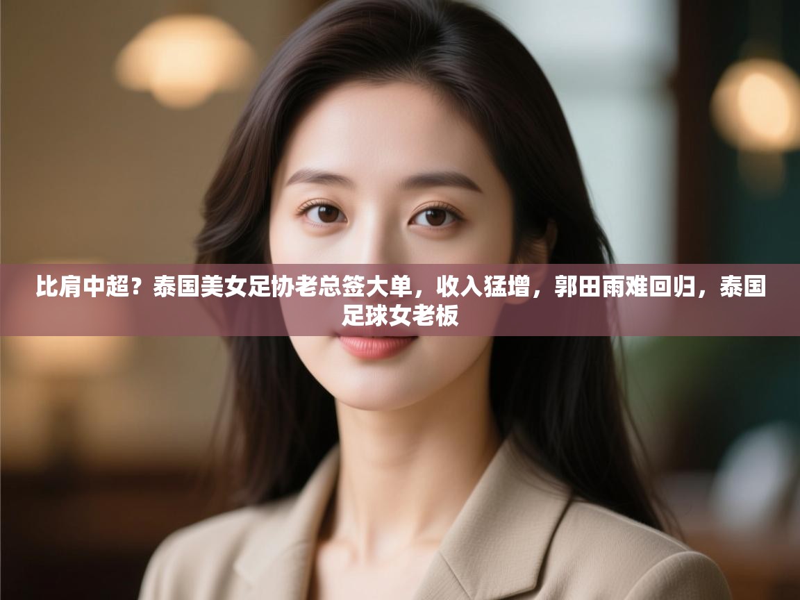 比肩中超？泰国美女足协老总签大单，收入猛增，郭田雨难回归，泰国足球女老板